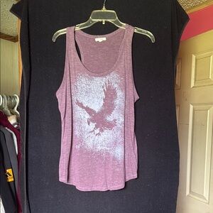 Maurices Purple Eagle Graphic Tank Top